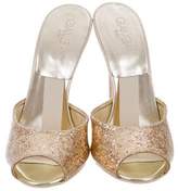 Thumbnail for your product : Giamba Glitter Slide Sandals w/ Tags