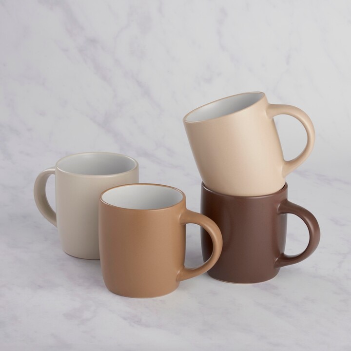 Dunelm Set of 4 Neutral Mug Assorted ShopStyle