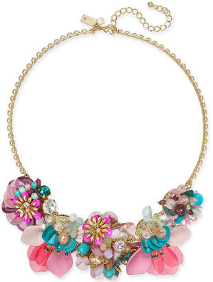 Kate Spade necklace Gold-Tone Flower Statement Necklace, 17" + 3" extender