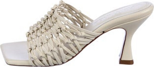 Souliers Martinez Leather Slides Neutrals Multistrap Unfortunately, due to restrictions, this item may not be eligible for shipping in all areas.