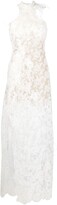 Thumbnail for your product : Ermanno Scervino Floral-Embroidered Halterneck Dress