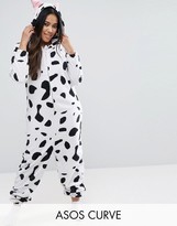 Thumbnail for your product : ASOS Curve CURVE Novelty Dalmatian Onesie