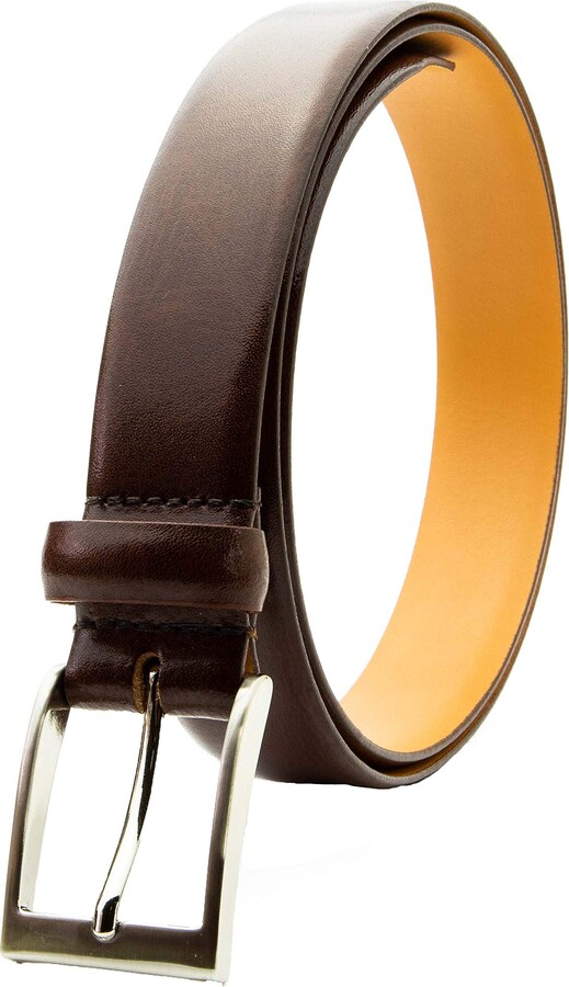 UM5 Mens Real Genuine Leather Tan Brown Belt 1.5 Wide S-XL Thick Casual Jeans
