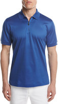 Thumbnail for your product : Brioni Cotton Zip Polo Shirt, Royal Blue