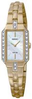 Thumbnail for your product : Seiko Mother of Pearl Dial Gold Tone Stainless Steel Solar Ladies Watch
