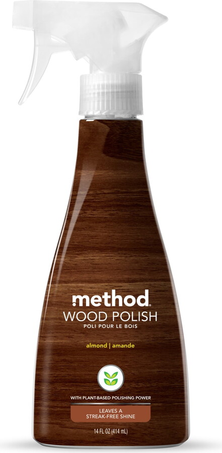 Method Products Wood Polish, Almond, 14 fl oz
