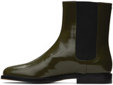 Thumbnail for your product : Maison Margiela Green Tabi Riding Boots