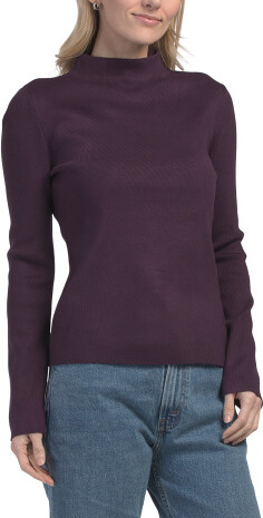 TJMAXX Mock Neck Sweater, Nylon/Spandex/Rayon