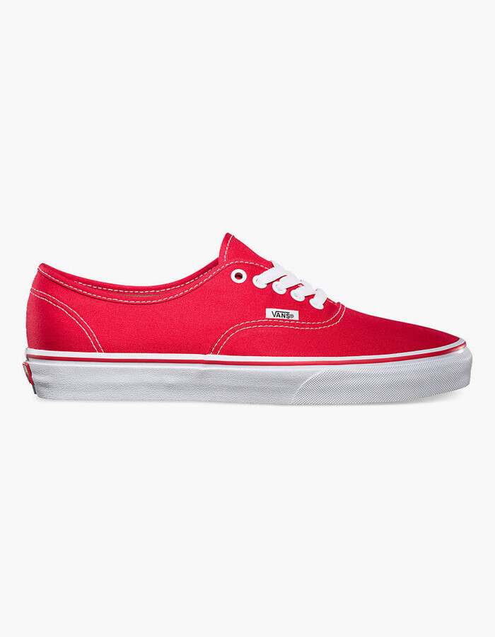 Vans Authentic Red Shoes - ShopStyle