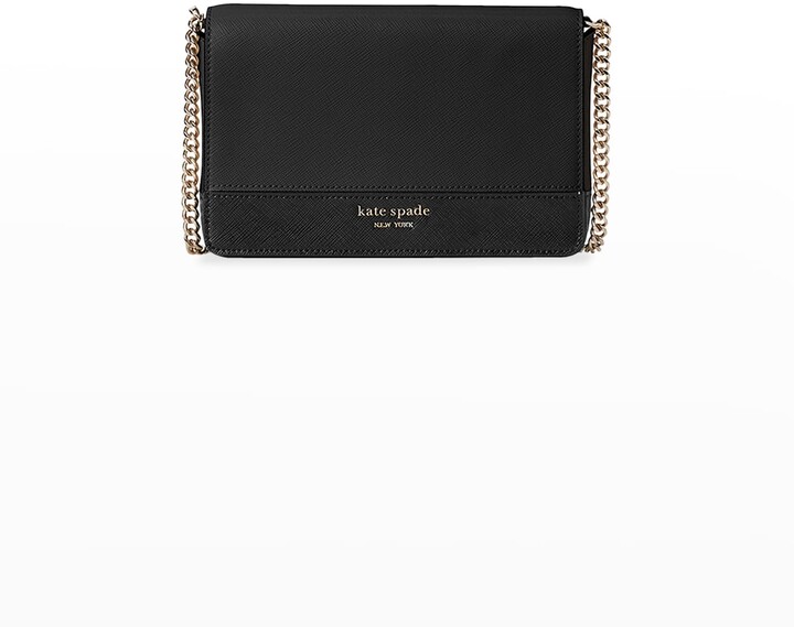 Kate Spade Saffiano Leather Chain Wallet - ShopStyle
