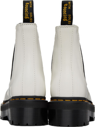 2976 white platform chelsea boots