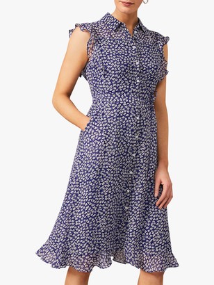 phase eight remee chiffon dress navy