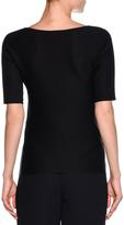 Thumbnail for your product : Giorgio Armani Scoop-Neck Ottoman Knit Tee, Navy
