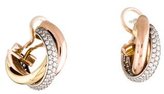 Thumbnail for your product : Cartier Diamond Trinity de Earrings