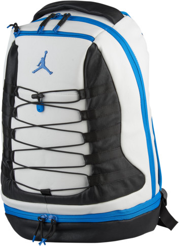 jordan backpack blue and white