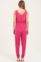 Thumbnail for your product : Little Mistress Magenta Embellished Jumpsuit