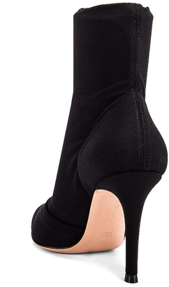 Gianvito Rossi Stretch Ankle Booties in Black | FWRD