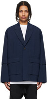 Thumbnail for your product : JERIH Navy Hunting Blazer