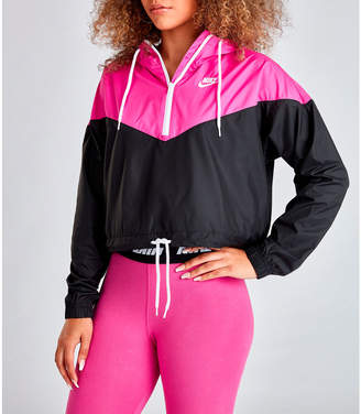 Nike Women's Sportswear Heritage Crop Windrunner Jacket - ShopStyle
