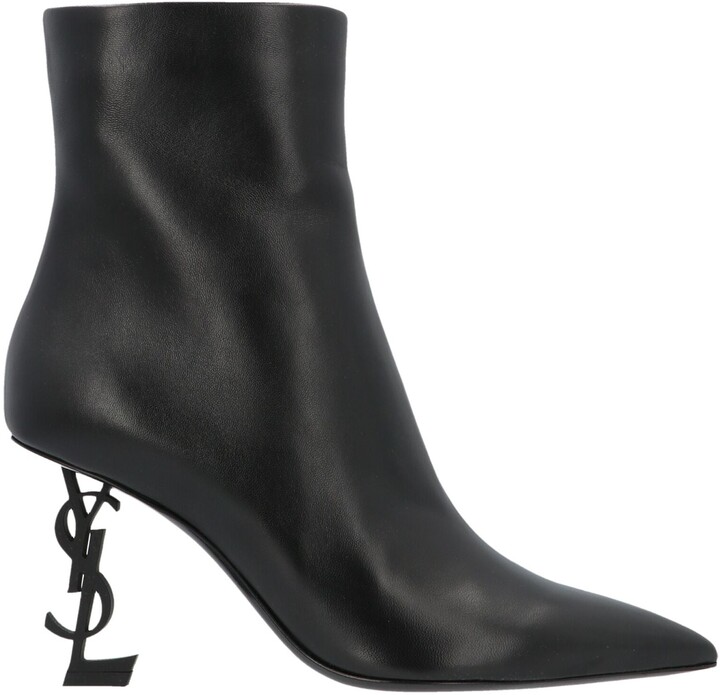 ysl logo boots
