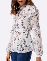 Thumbnail for your product : Forever New Perlitta Printed Frill Blouse