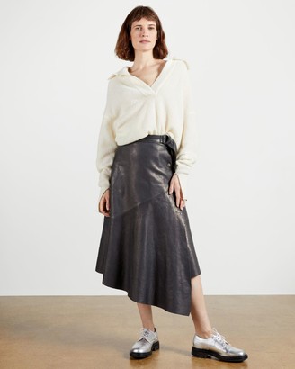 Ted Baker Leather Wrap Skirt