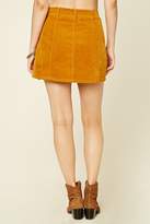 Thumbnail for your product : Forever 21 Corduroy Button-Front Skirt