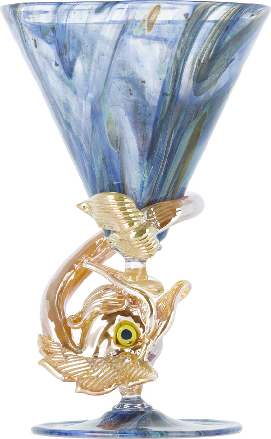 Charlie Larouche-Potvin SSENSE Exclusive Blue Whale Wine Glass