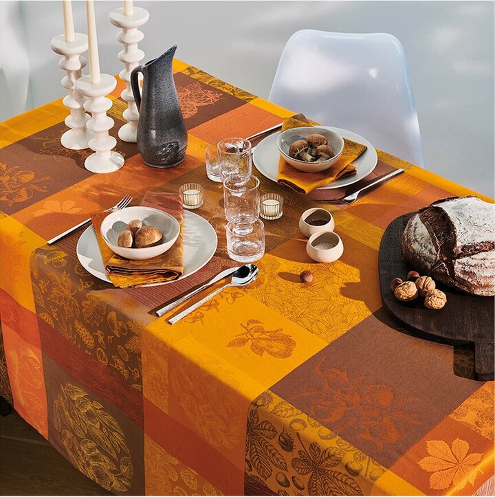 Garnier Thiebaut Mille Bois D'automne Potiron French Tablecloth