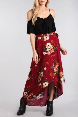 Blu Pepper Floral Skirt