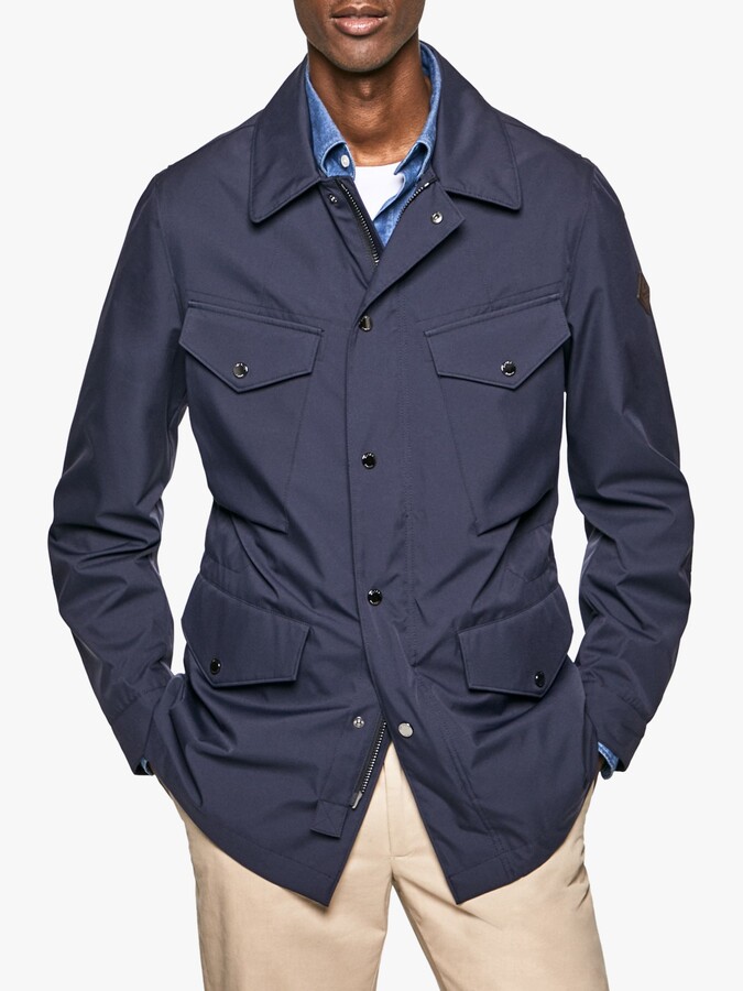 Hackett London Tech Field Jacket, Navy ShopStyle Outerwear