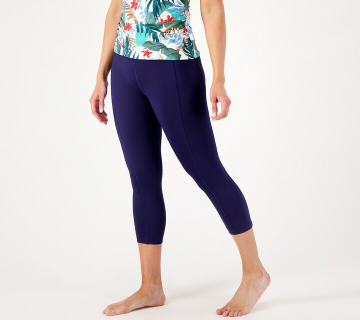 Lands' End Lands End Petite High Waisted Crop Swim Leggings