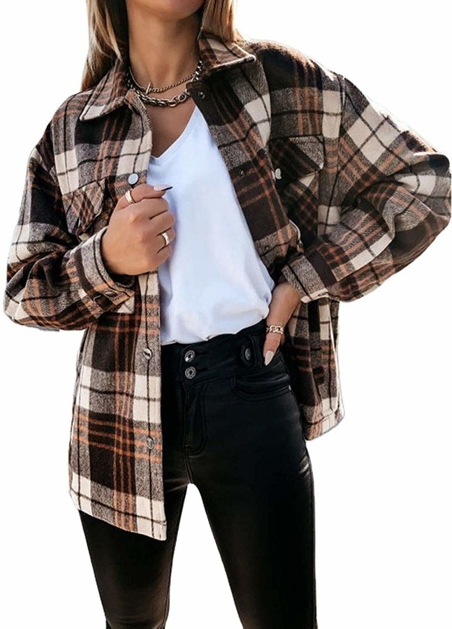 plaid jacket womens