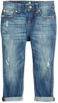 Thumbnail for your product : 7 For All Mankind Josefina Distressed Jeans, Sizes 2T-4T