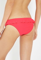 Thumbnail for your product : Forever 21 Laser Cut Ruffle Cheeky Bottoms