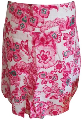 Burberry Pink Linen Skirt for Women