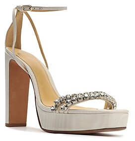 ivory platform sandals