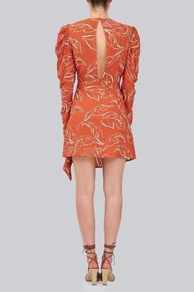 Finders Keepers SOIREE LONG SLEEVE MINI DRESS Copper Palm