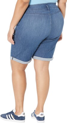 NYDJ Size High-Rise Ella Shorts w/ Binding Detail in Lavish (Lavish) Women's Clothing
