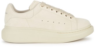 alexander mcqueen suede beige