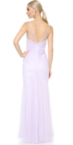 Thumbnail for your product : Monique Lhuillier Bridesmaids V Neck Tulle Dress