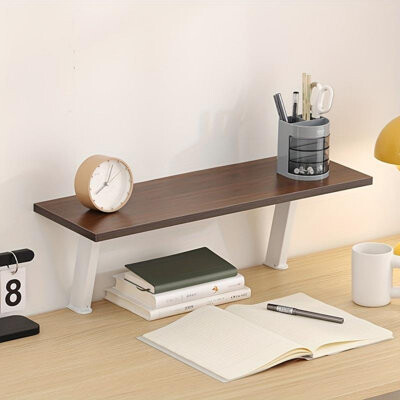 Rockpapa Furniture Floating Desktop Shelf With Under-Desk Storage For Home Office And Workspace Organization