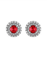 Thumbnail for your product : Heritage 18K 1.32 Ct. Tw. Diamond & Ruby Earrings