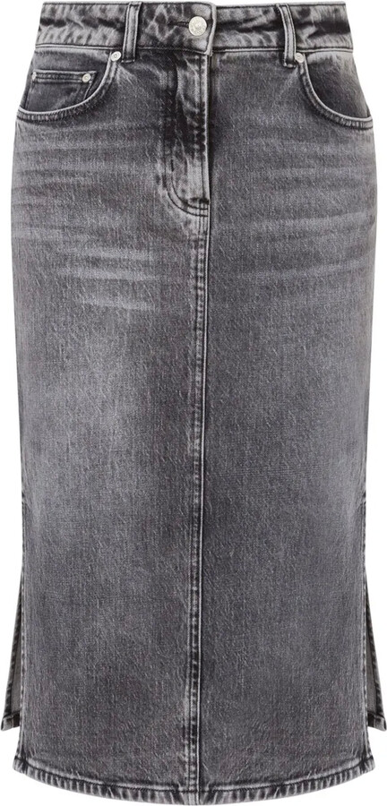 High-Waisted Denim Skirt