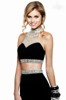 Thumbnail for your product : Faviana Bejeweled Illusion Two-Piece Long Evening Gown S7511