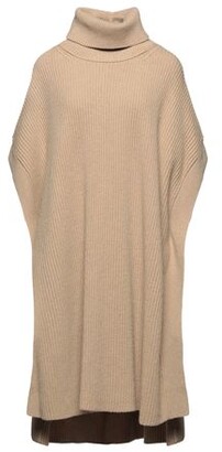 camel colored poncho sweater