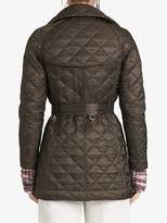 Thumbnail for your product : Burberry Detachable Hood Lightweight Diamond Quilted Coat