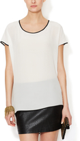 Thumbnail for your product : Gold Hawk Silk Wrap Back Top