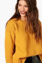 Thumbnail for your product : boohoo Rib Knit Crop Jumper