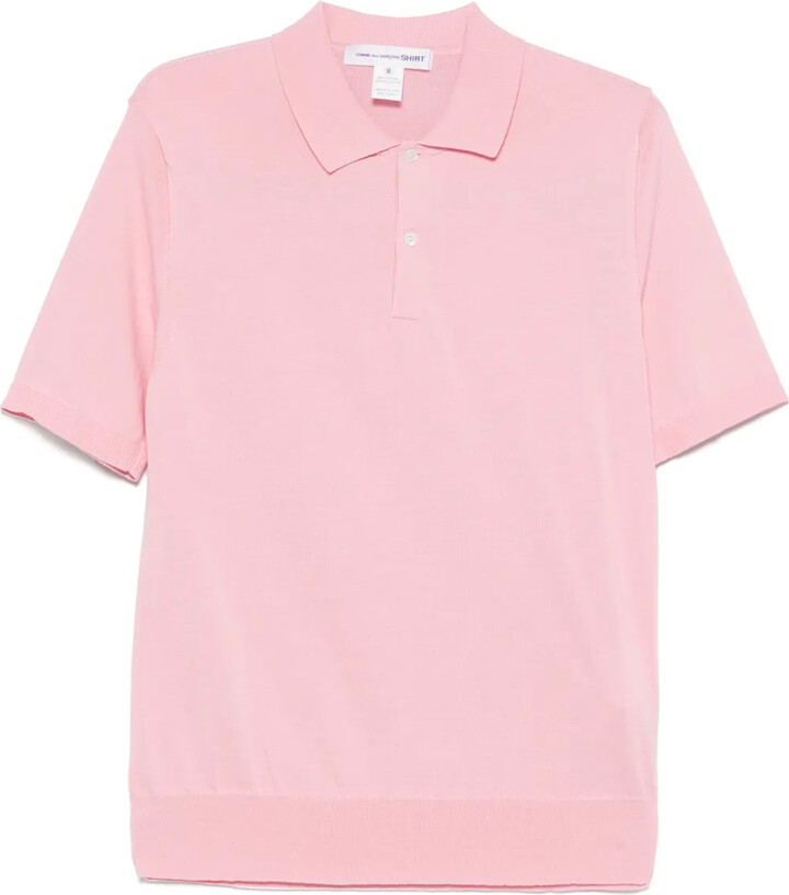 Comme des Garçons Shirt Fine-Knit Polo Shirt